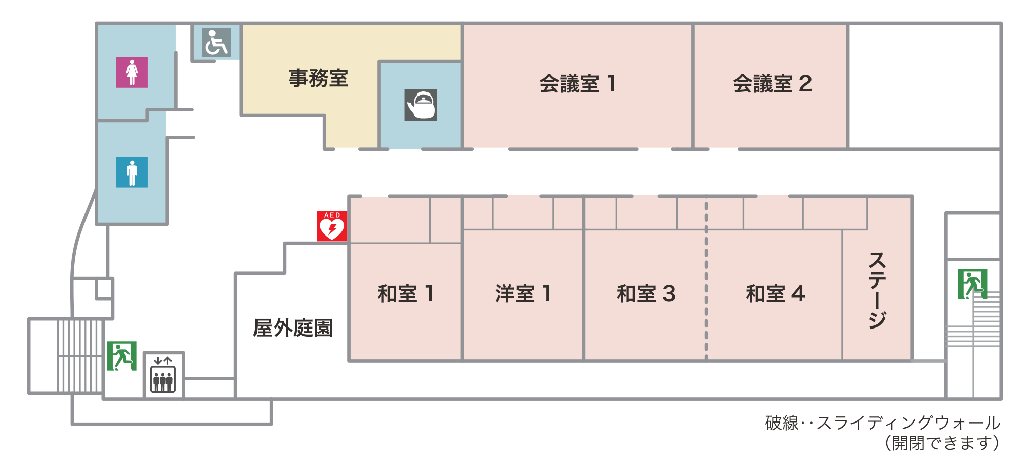 東淀川区民会館フロアマップ 東淀川区民会館